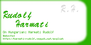 rudolf harmati business card